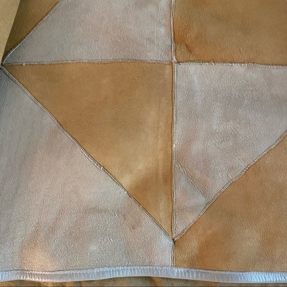 Milena Silvano Shearling Cropped Coat, Honey Combo - Picture 15 of 16